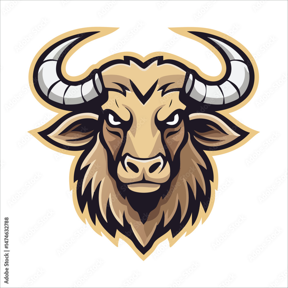 Vector buffalo Head Illustration Vector buffalo Head Illustration