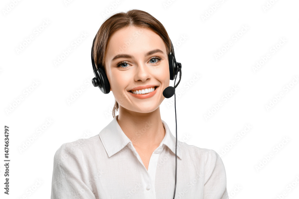 Remote Customer Service Worker – Cutout Image Remote Customer Service Worker – Cutout Image