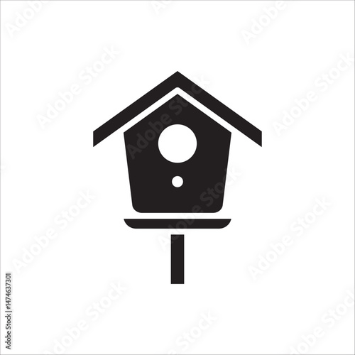 Birdhouses icon. Editable stroke. Vector illustration for Design, Presentation, Website or Apps Elements, Logo. Isolated on white background.