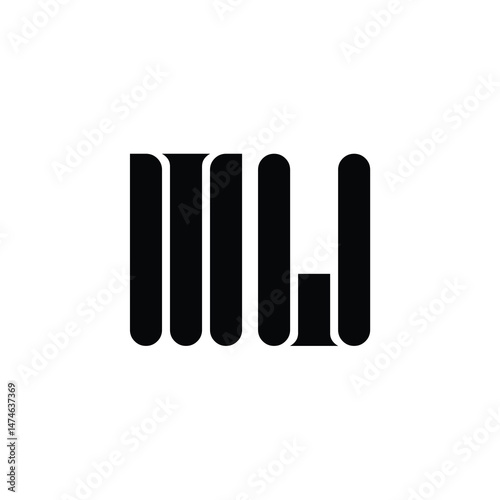 MU monogram logo design letter text name symbol monochrome logotype alphabet character simple logo