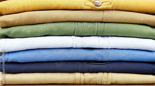 Colorful Stacked Fabric Pieces Displaying Various Textures and Hues for Fashion Inspiration