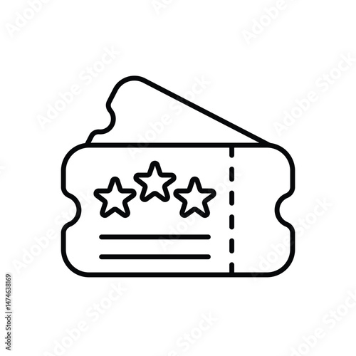 Ticket Vector icon