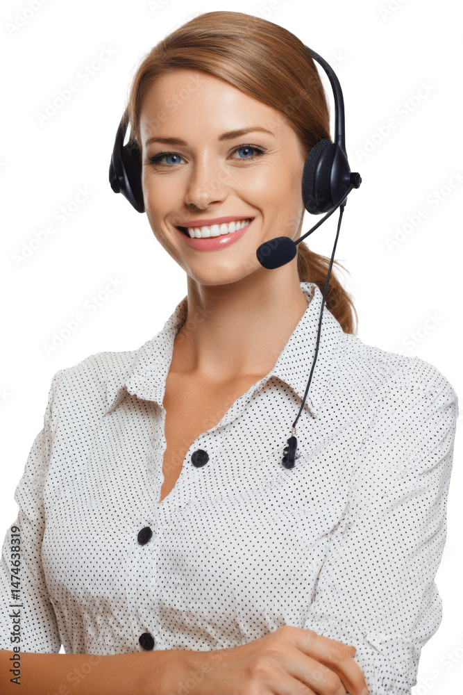 Support Team Member at Work – Cutout Image Support Team Member at Work – Cutout Image