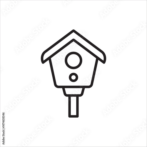 Birdhouses icon. Vector illustration for web design, Website or Apps Elements. Isolated on white background.