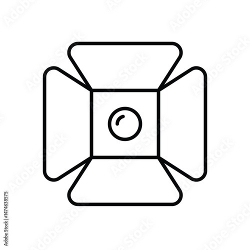Spotlight Vector icon
