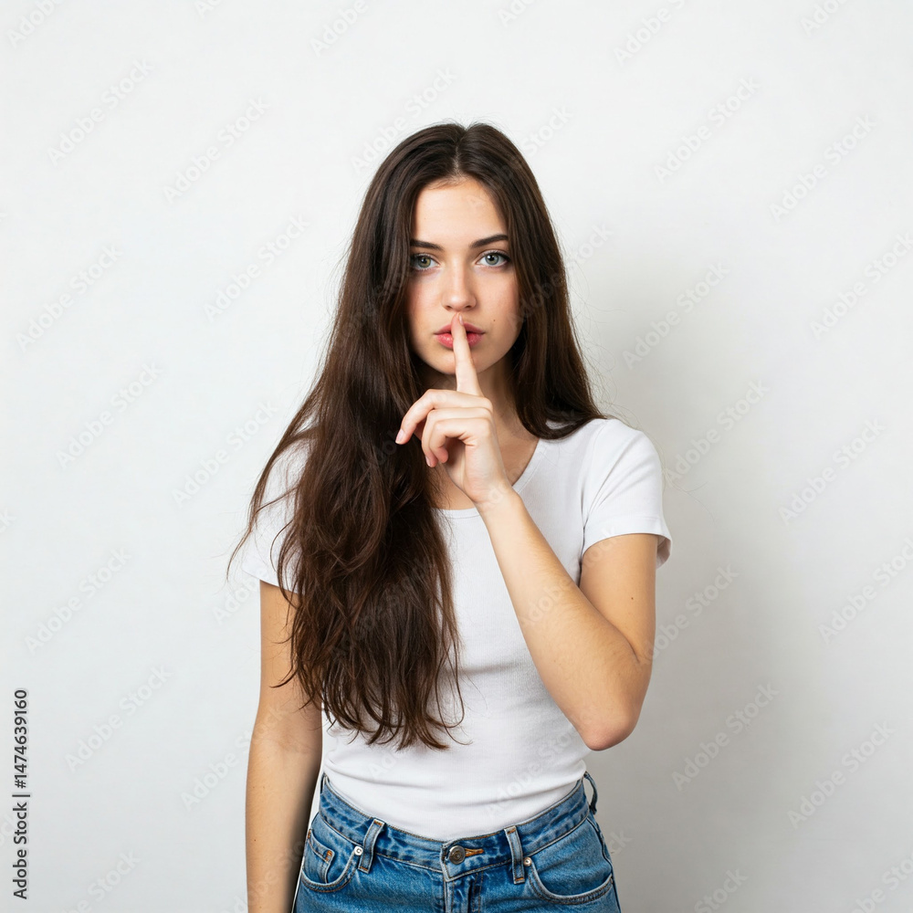 the girl asks for silence the girl asks for silence
