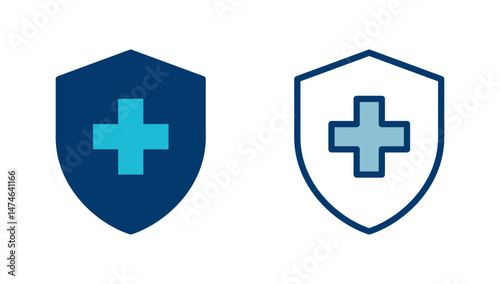 Health insurance icon vector isolated on white background. Insurance health document icon