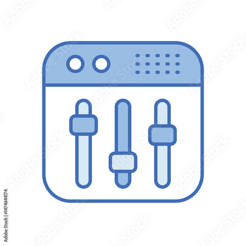 Equalizer Vector icon