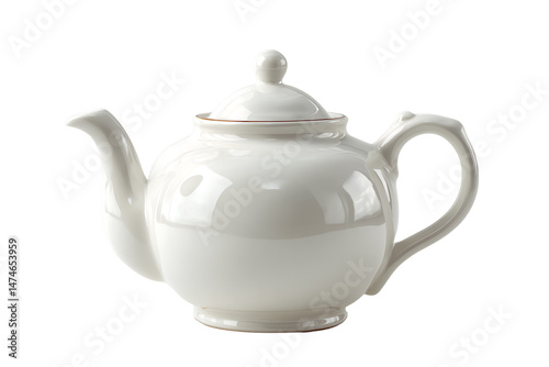 Teapot, white isolated background