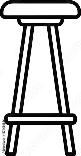 bar stool icon vector illustration