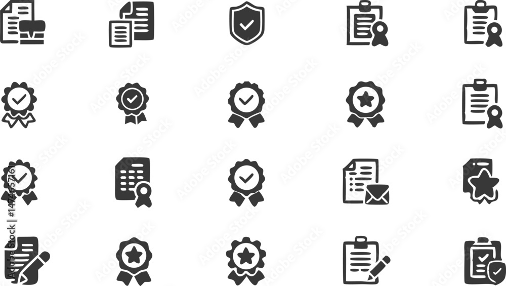 checkmark approval icon set vector glyph pictogr.eps checkmark approval icon set vector glyph pictogr.eps