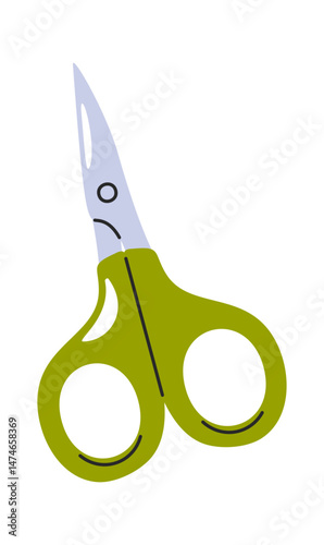 Sewing scissors hand drawn item
