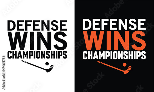 Hockey T-shirt Design Sports Typography Vector