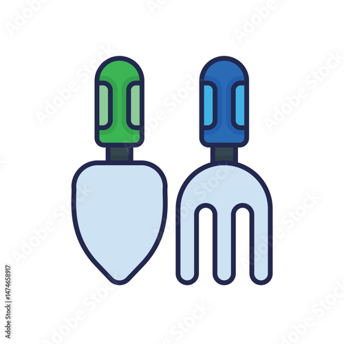 Fork & Trowel Vector icon
