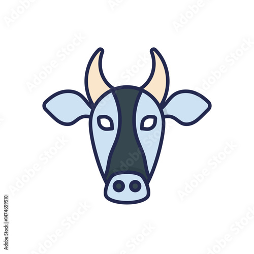 Cow Vector icon