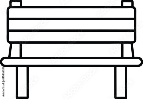bench seat icon vector illustration