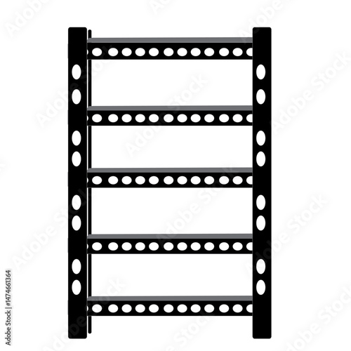 stacking iron shelves