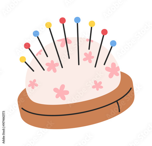 Pin cushion hand drawn design