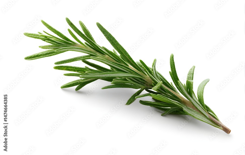 Fototapeta premium rosemary on white background