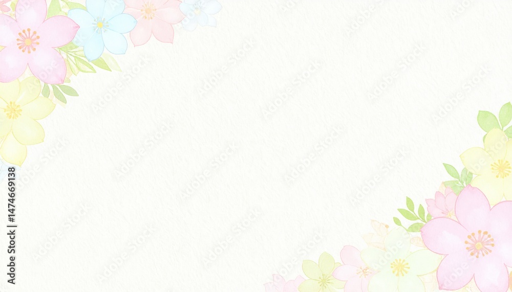 Fototapeta premium Floral design celebration nature digital art springtime aesthetic beauty