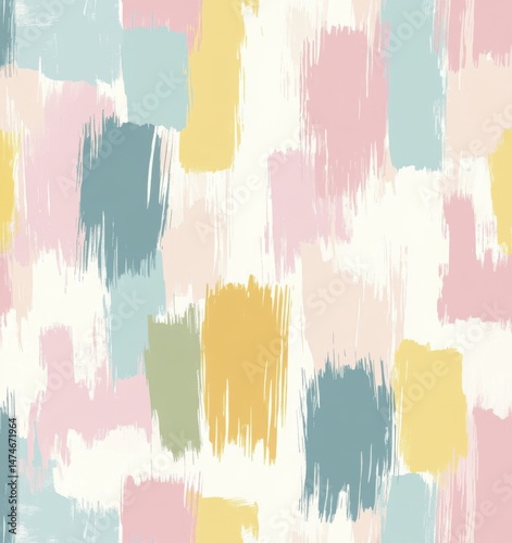 seamless pastel stripe pattern with thick brush strokes