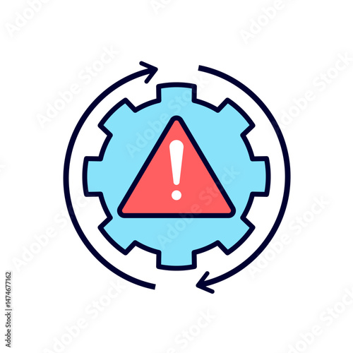 Risk or incident management icon.