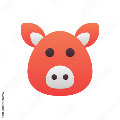 Pig Vector icon