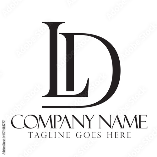 Creative letter LD or DL vector logo design templates for a luxury, fashion, jewelry, and boutique