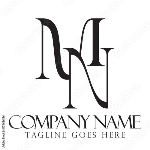 Creative letter MN or NM vector logo design templates for a luxury, fashion, jewelry, and boutique