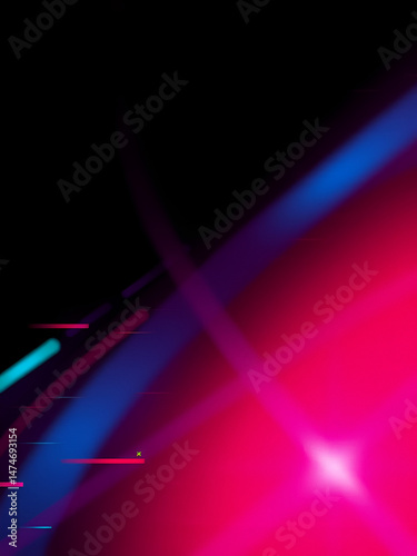 Abstract glitch TikTok background. Vector illustration. Abstract background. Light. Futuristic blue red gradient vector black background contrast color border digital dynamic elegant. TikTok, tik tok