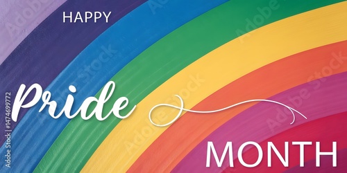 pride month 2025 banner template