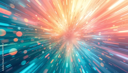 abstract background, fractal texture, vibrant turquoise hues, radiant, motion blur, nature bloom, noon sunlight, high quality illustration, graphic design.
