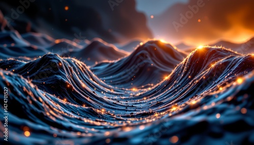 abstract sound waves, dark void, light painting, long exposure, ethereal glow, pastel silver, vibrant energy, vivid illumination, refracted light, atmospheric perspective, dynamic position.