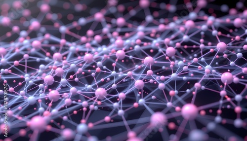 polygonal network texture, interconnected nodes, holographic vaporwave, soft lavender accents, bright clear distant daylight, 3d rendering, futuristic aesthetics, glowing connections