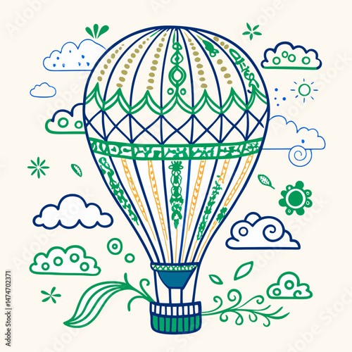 vector illustration of a balloon