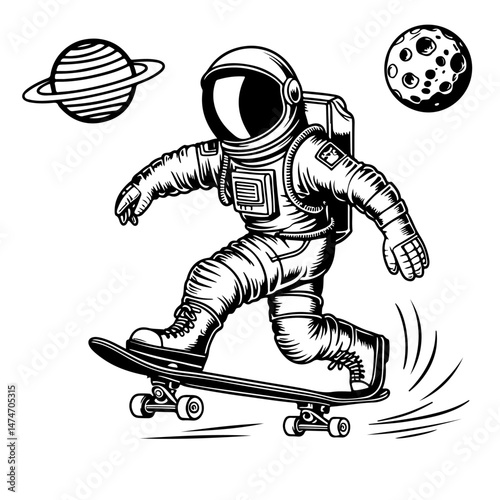 Skateboard Trick Silhouette Vector Set"