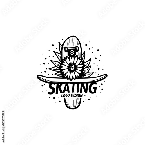 Skateboard Trick Silhouette Vector Set"