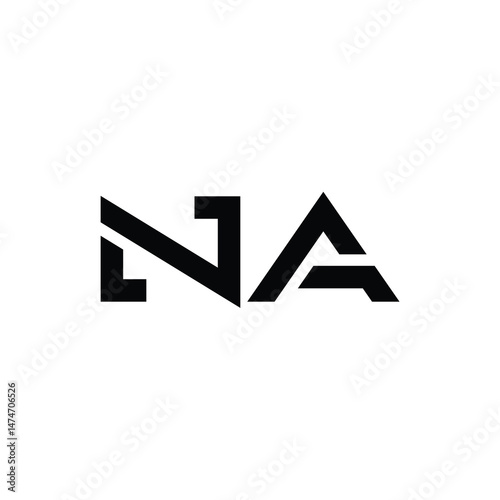 Free Download NA monogram logo design letter text name symbol monochrome logotype alphabet character simple logo - GFXLoad