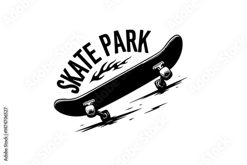Skateboard Trick Silhouette Vector Set"