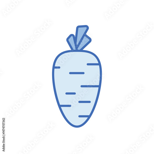 Carrot Vector icon