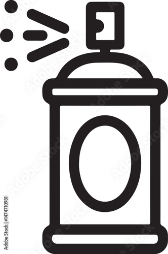 Spray Can Vector Icon for Urban Art