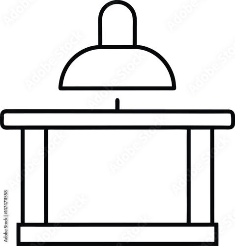 kitchen island icon vector illustration