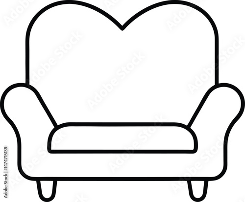 armchair isolated on white background