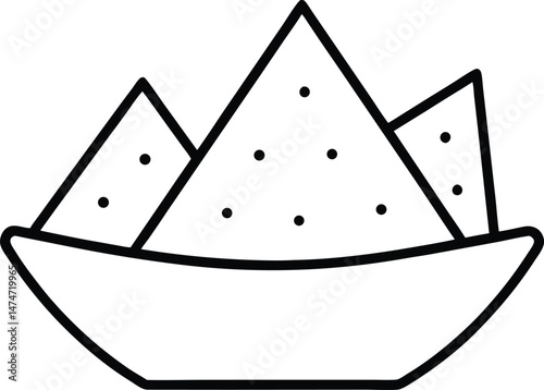 illustration of a nachos