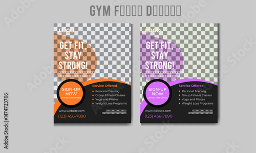 Professional Creative Flyer design double color