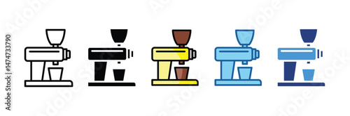 Coffee Grinder  Icon Element For Design