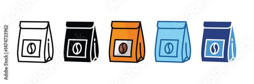 Coffee Bag  Icon Element For Design