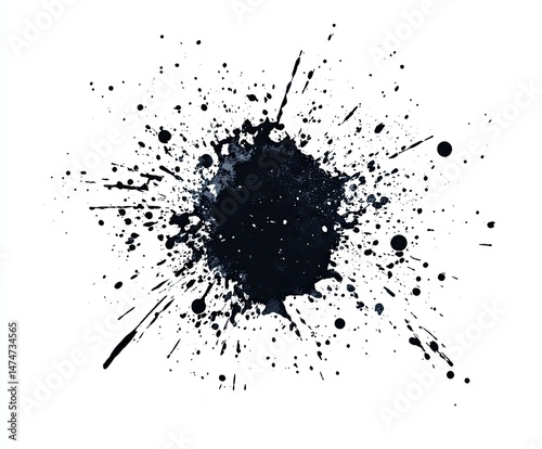 Wallpaper Mural Abstract Ink Splatter (1) Torontodigital.ca