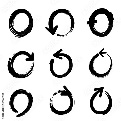 Vector hand drawn different arrow design with white background arrow mark icons

