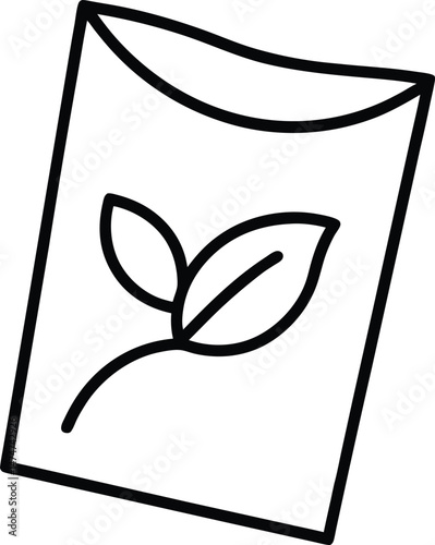seed packet icon vector illustration